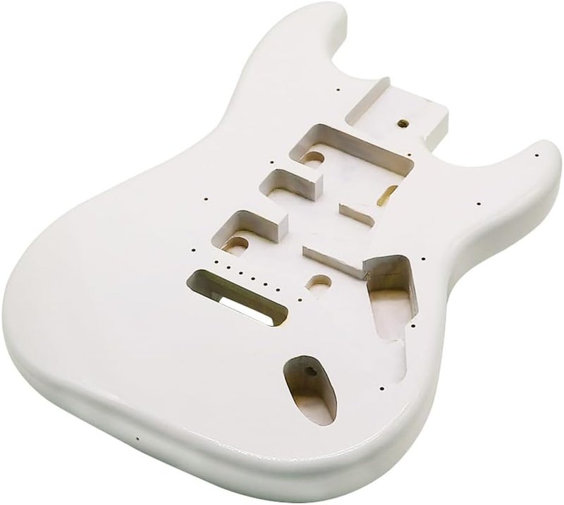 JD.Moon Electric Guitar Body for Fender ST Strat Guitar Accessory DIY Poplar HSH Guitar Body White - Image 1